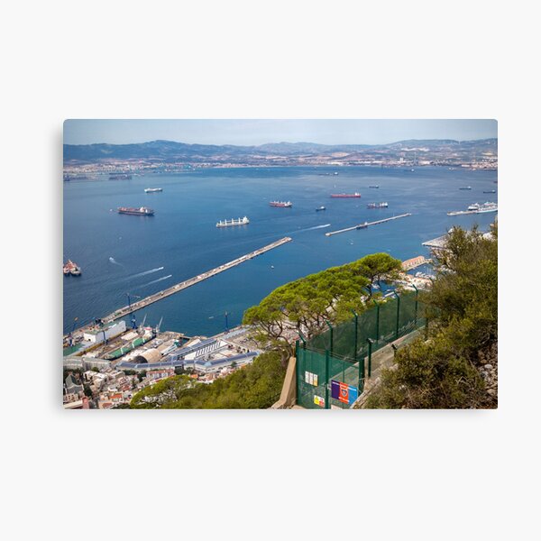 The harbour from the Rock of Gibraltar Canvas Print