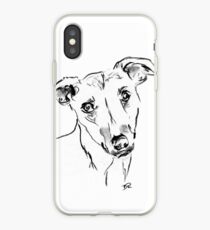 Whippet Drawing iPhone Case