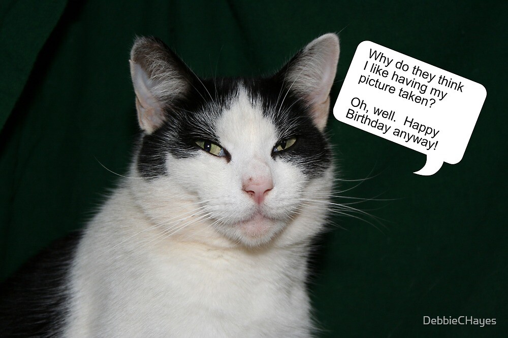 "Happy Birthday Kitty" by DebbieCHayes | Redbubble