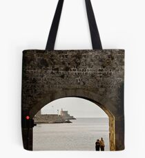 Rhodes Waterfront Arch Tote Bag