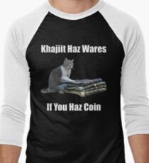 Khajiit haz wares - V.3 classic meme Men's Baseball ¾ T-Shirt