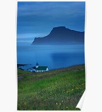 Nightime in the Faroe Islands Poster