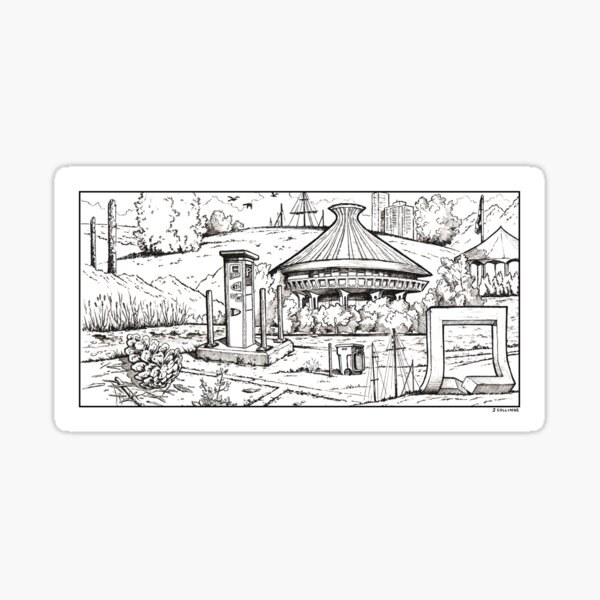 Vancouver Illustration - Vanier Park Sticker