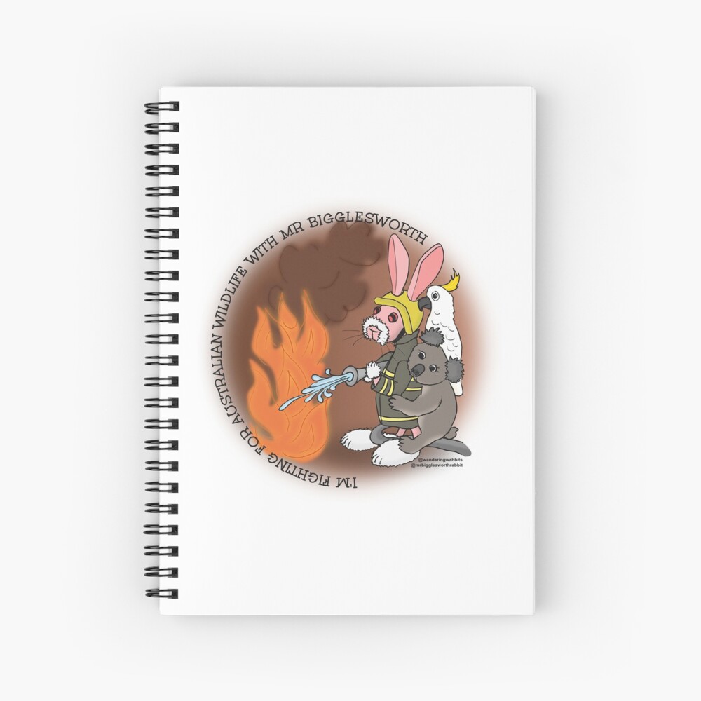 Mr Bigglesworth - Helping the Australian Wildlife in the Bushfires Spiral Notebook