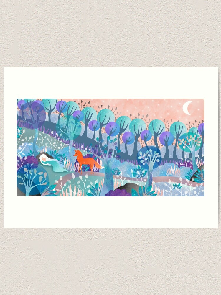 Alternate view of The little star-blower: awakening in the forest Art Print