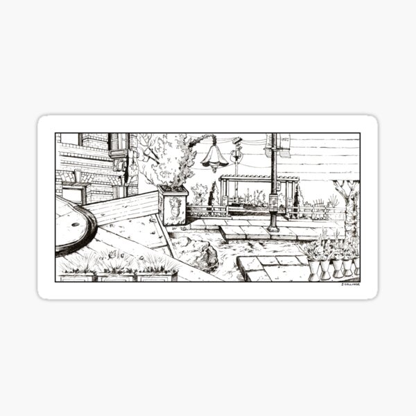 Vancouver Illustration - Davie Street Sticker