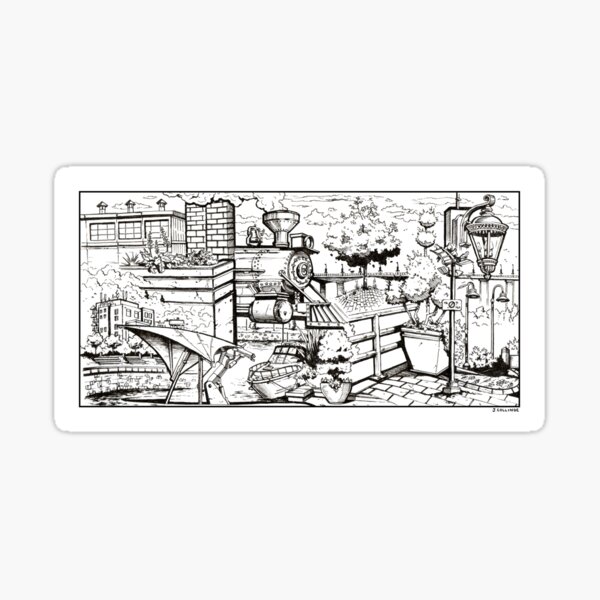 Vancouver Illustration - Yaletown Sticker