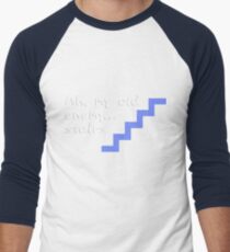 Kung Fu Stairs Men's Baseball ¾ T-Shirt