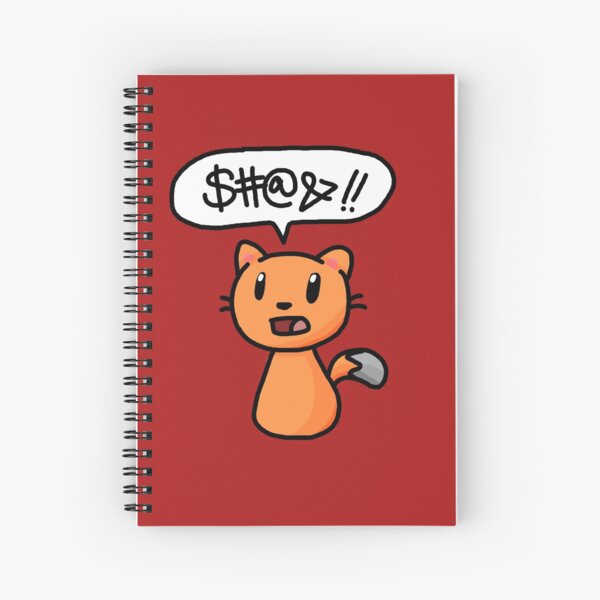 Cursing cat Spiral Notebook