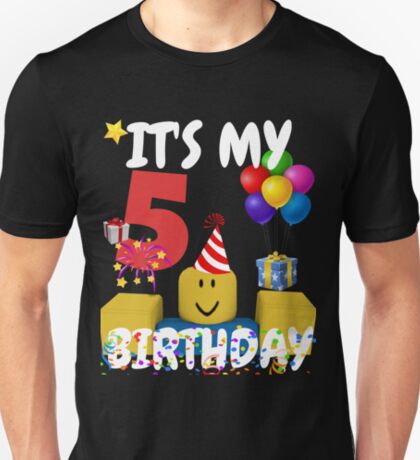 Roblox Noob Birthday Boy It S My 8th Birthday Fun 8 Years Old Gift - old roblox t shirts redbubble
