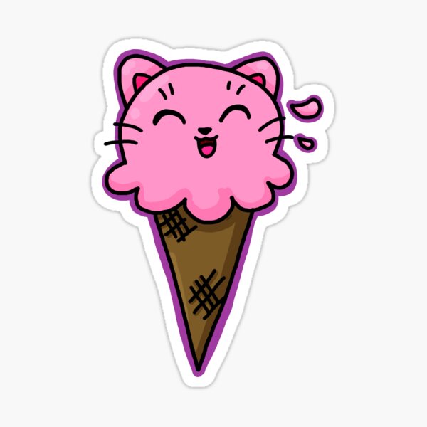 Icecream Cat Sticker