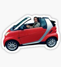 adam driver in a small car Sticker