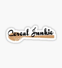 Cereal Junkie - Black Text Sticker