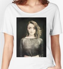 Maisie Williams Black Women's Relaxed Fit T-Shirt