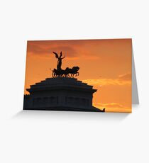 Sunset over Il Vittoriano Greeting Card