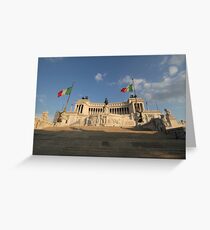 The Monumento Nazionale a Vittorio Emanuele II Greeting Card