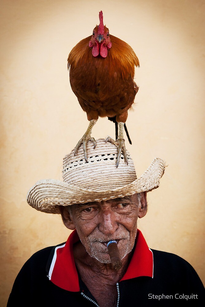 "The chicken man" by Stephen Colquitt Redbubble