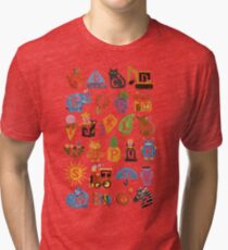 Alphabet Tri-blend T-Shirt