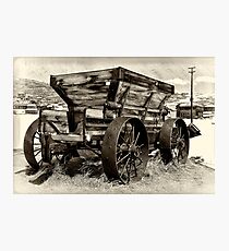 Minning Wagon Photographic Print