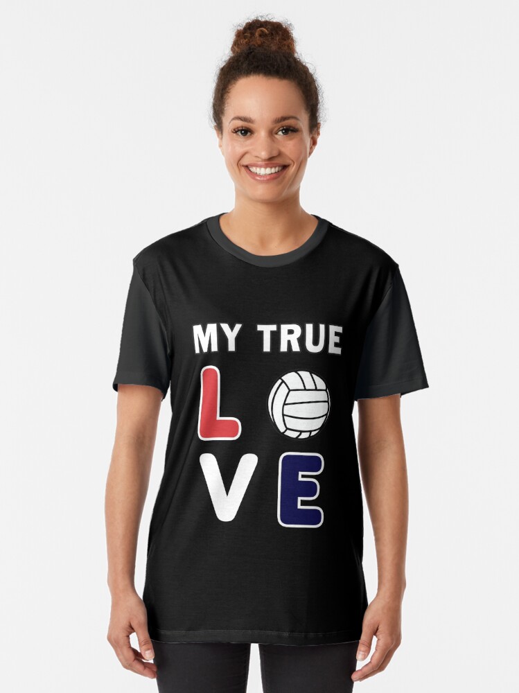 Alternate view of Volleyball Lover, Teen girls player funny Gift. Graphic T-Shirt
