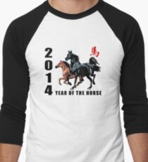 2014 Year of The Horse Men's Baseball ¾ T-Shirt