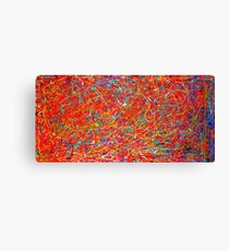 Abstract Jackson Pollock Painting Original Art Titled: Hot 9 Canvas Print