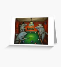 Pool Sharks Greeting Card