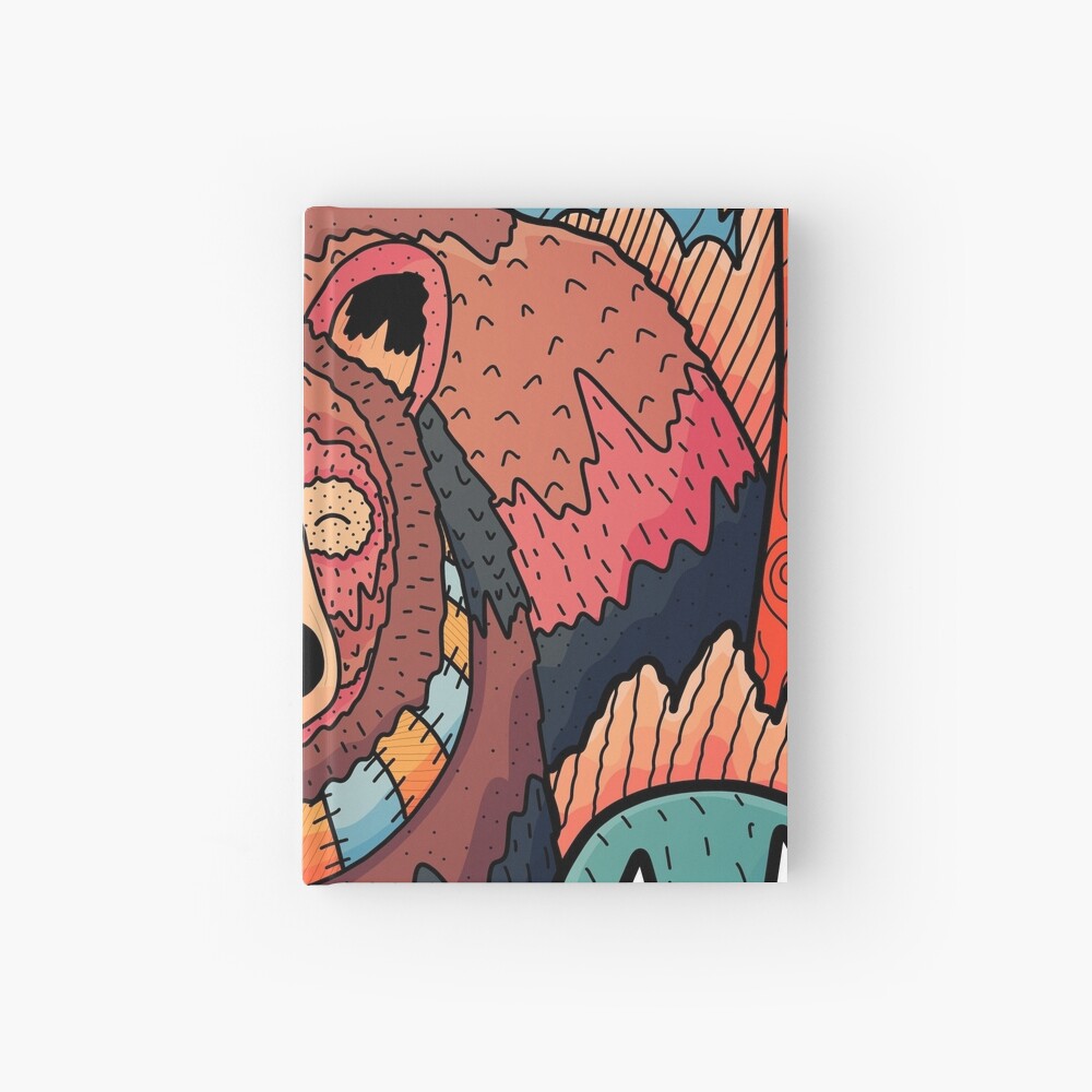 Winter bear forest Hardcover Journal
