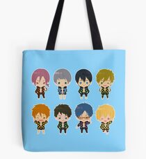 Free! Polkadot Group Chibi Tote Bag