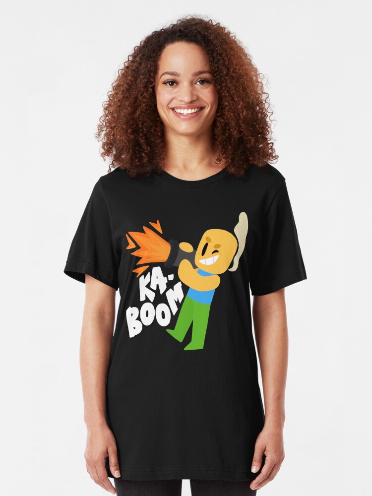 Camiseta Kaboom Roblox Inspirado Personaje Blocky Animado Noob - panuelo kaboom roblox inspirado personaje blocky animado noob