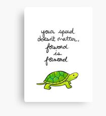 Lámina metálica Adelante es Forward Turtle