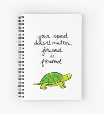 Forward is Forward Turtle Spiral Notebook