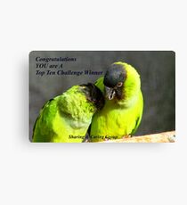 CONGRATULATIONS! - Top 10 Challenge Winner - Sharing & Caring Canvas Print