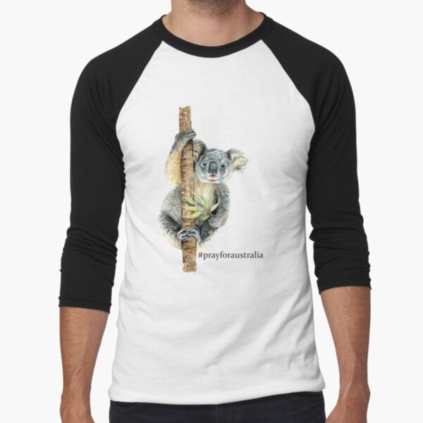 Pray for Australia Koala Baseball ¾ Sleeve T-Shirt