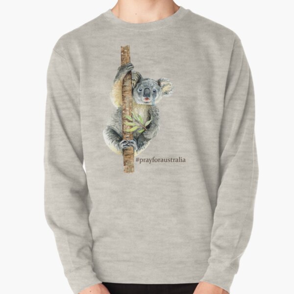 Pray for Australia Koala Pullover Sweatshirt