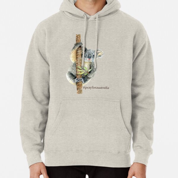 Pray for Australia Koala Pullover Hoodie