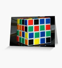4 x 4 Rubics Cube Grußkarte