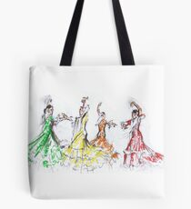 Flamenco in Colour or Flamenco en Color Tote Bag
