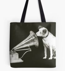 his masters voice Tote Bag