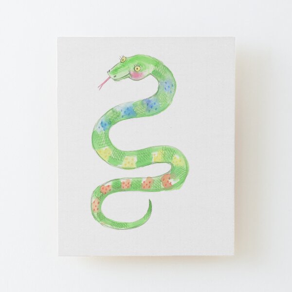Pretty Snake Wood Mounted Print