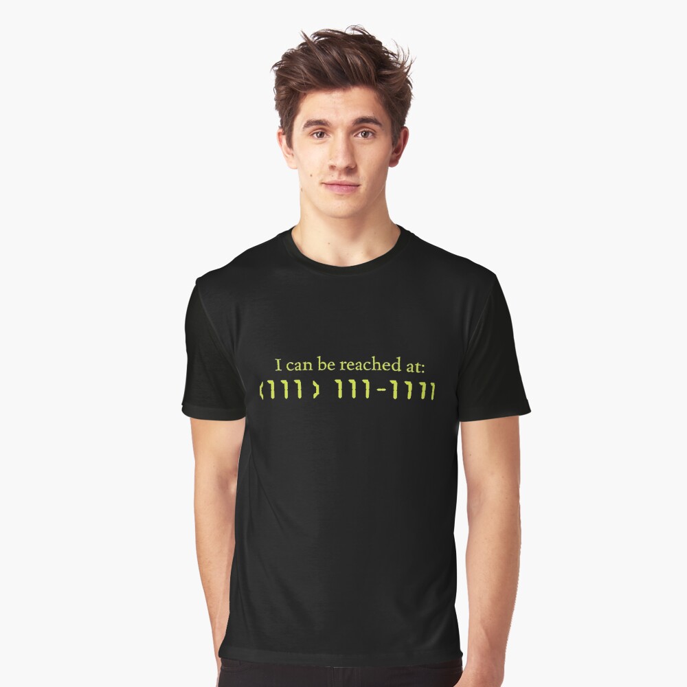 Cryptic Caller ID Graphic T-Shirt