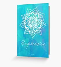 Throat Chakra - Expressive Greeting Card