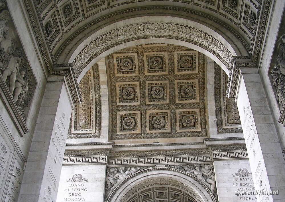 "inside the Arc De Triomphe in Paris" by sharon Wingard | Redbubble