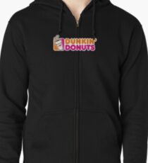 Best Selling Dunkin Donuts Logo Zipped Hoodie