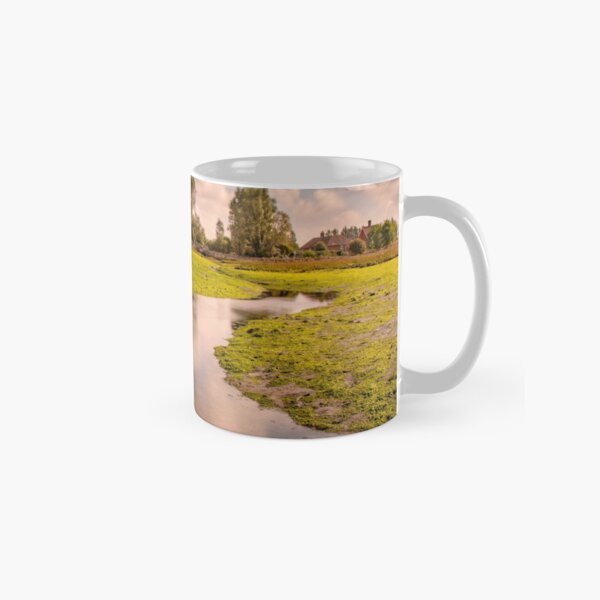 Tidal harbour with tide out Classic Mug