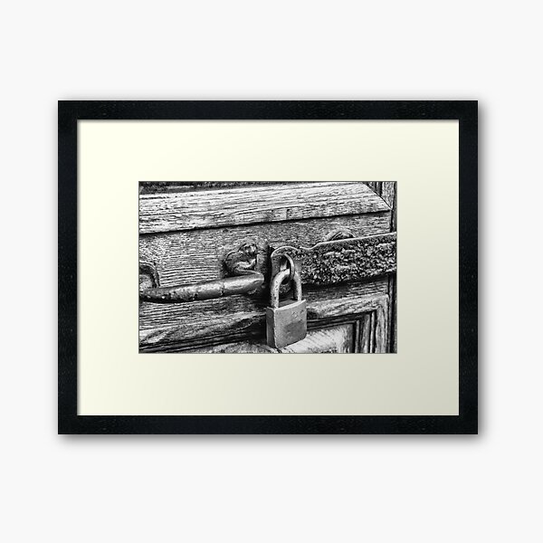 Lock Framed Art Print