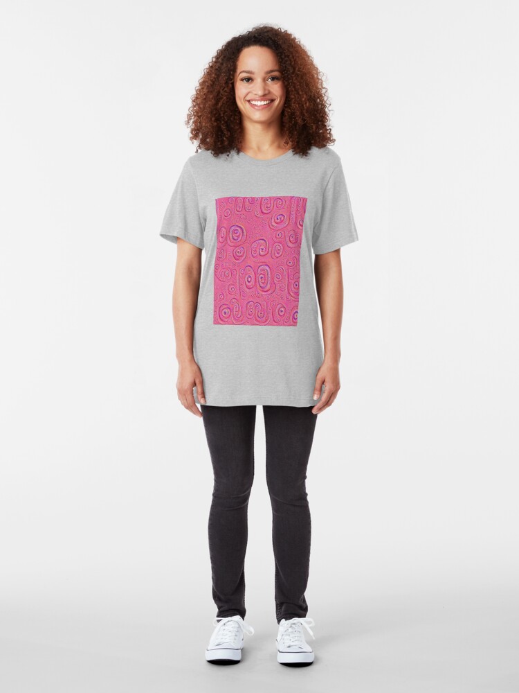 Alternate view of Deep Dreaming of a Purple World 4K Slim Fit T-Shirt