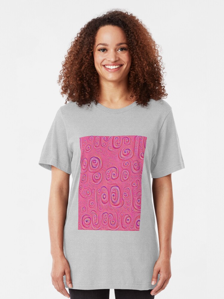 Alternate view of Deep Dreaming of a Purple World 4K Slim Fit T-Shirt
