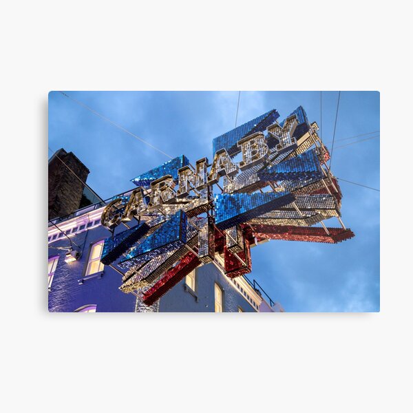 Signage at Carnaby Street City of Westminster, London Metal Print