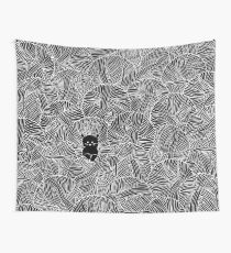Yarn Ball Pit in Black Wall Tapestry